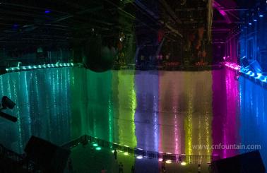 Water Curtain of 22M with Light Effect