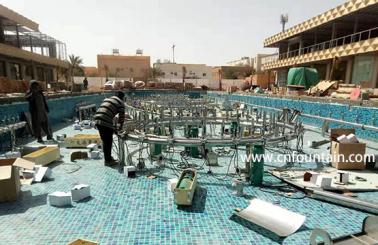 Updates-Music Fountain Site Installation in Arar of Saudi Arabia