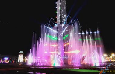The Sheikh Zayed Heritage Festival Fountain Show in UAE