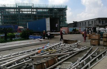 Factory Loading for Entertainment Square Entrance Fountain Water treatment and lighting show in Mauritius