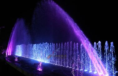 Lebanon 35*8M DMX512 Light Pool Fountain Installation Complete