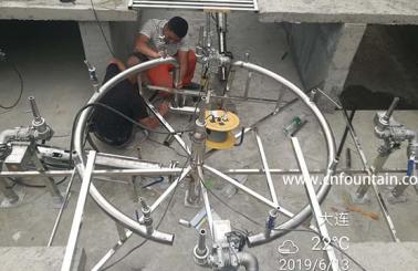 China Airport Dry Music Fountain Installation