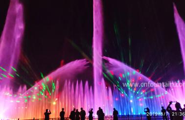 Large Floating Fountain&Lighting Show in Laiyuan China